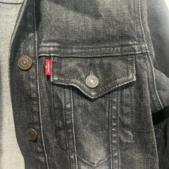 Levi's Charcoal Denim Jacket - Picture 2 of 4